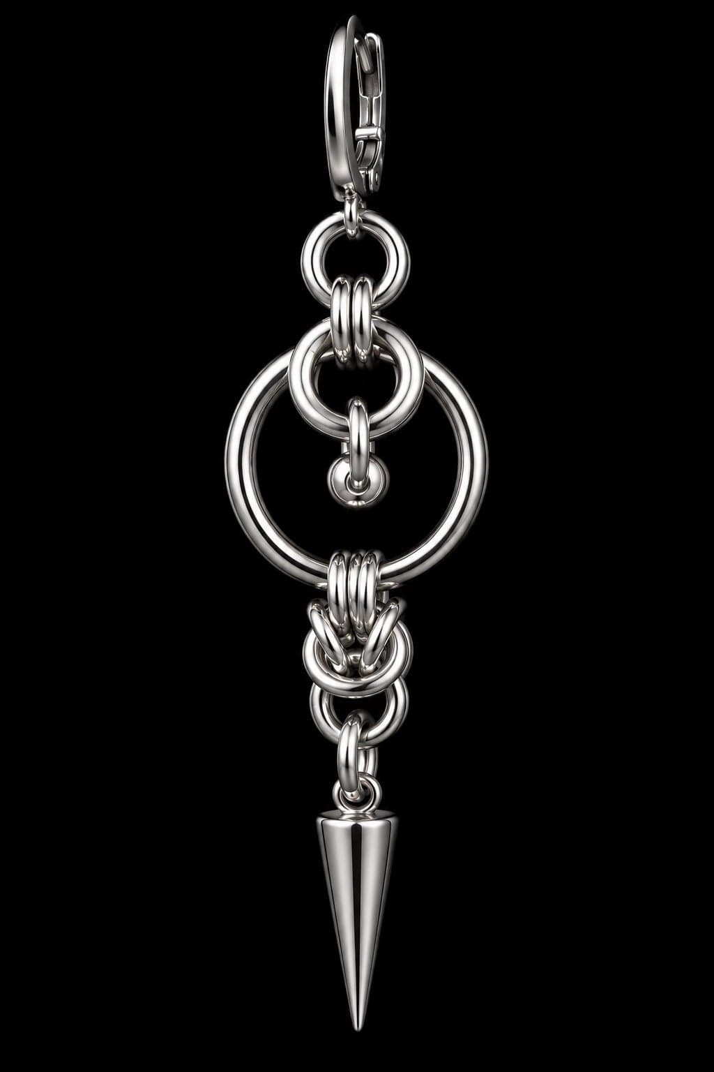 Double O Drop Earring