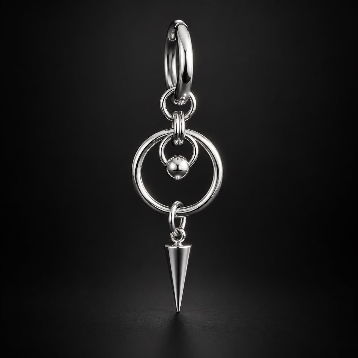 O Ring Dagger Earring