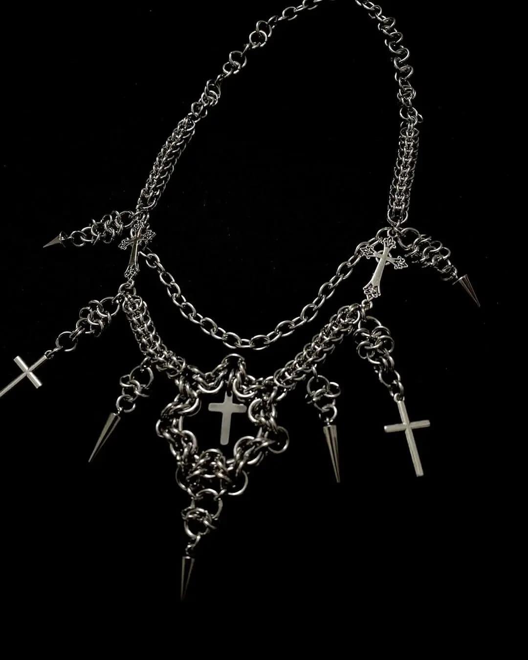 Medieval Gothic Chainmail Necklace