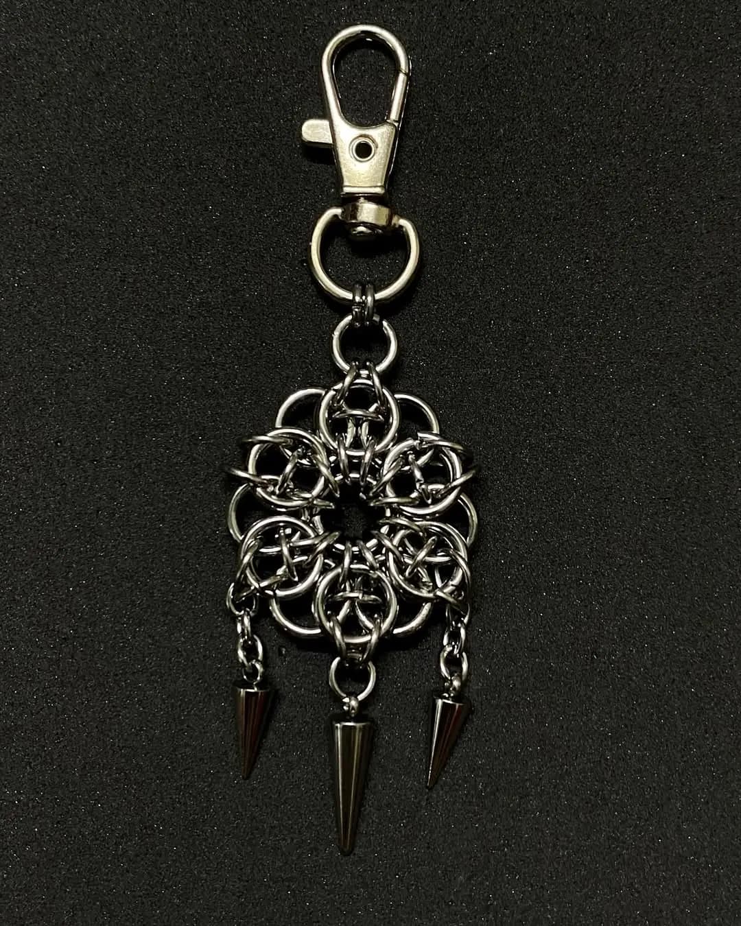 Abyss Sigil Chainmail Spike Keychain