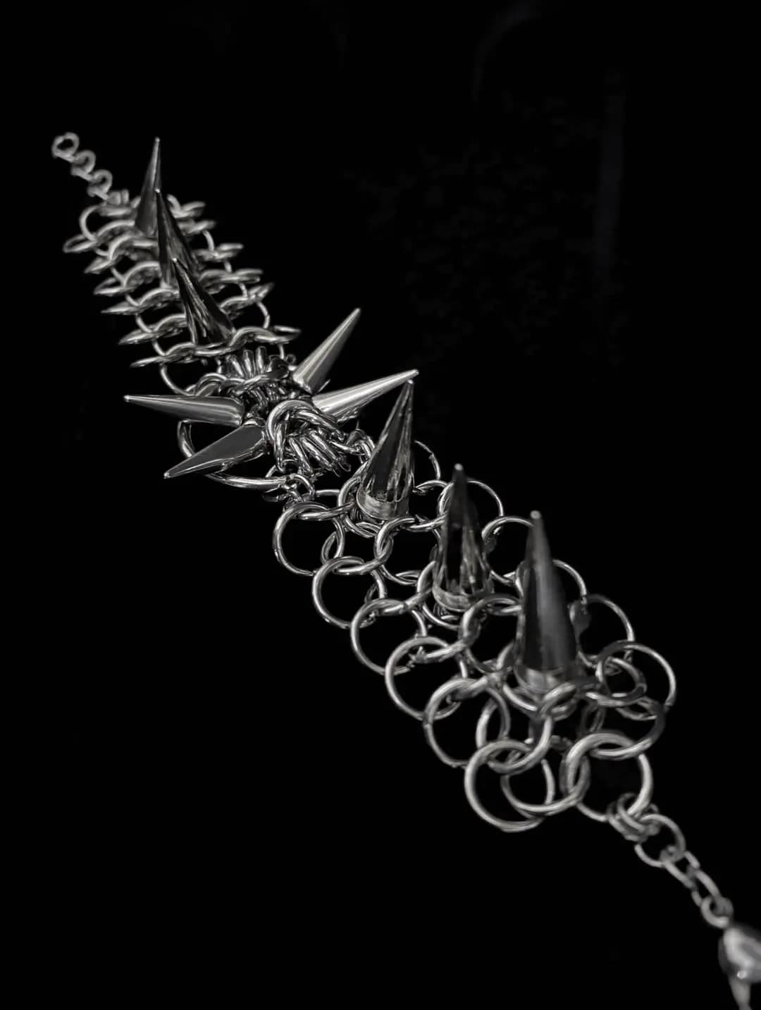 Astra Spiked Chainmail Bracelet