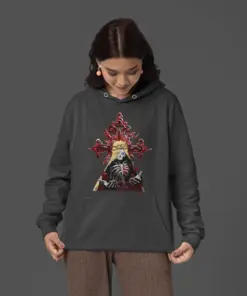 Embroidered Cross and Heart Hoodie Special Collection