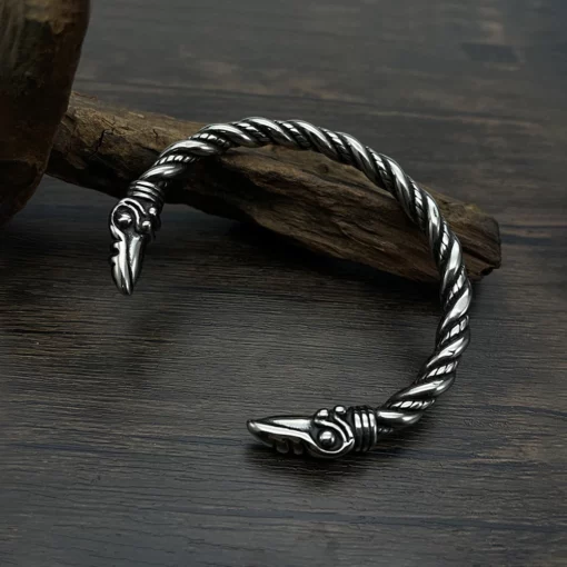 Eagle Heads Viking Bracelet - Image 2