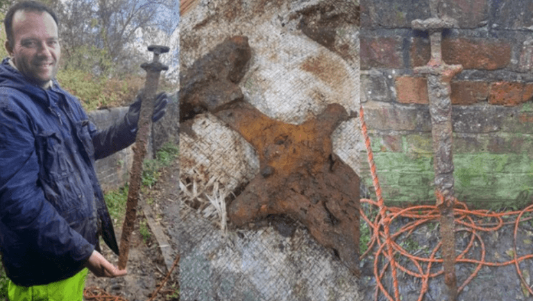 Rare Discovery: Fisherman Finds Intact Viking Sword in English River