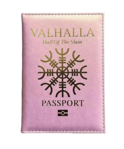 Valhalla Hall of The Slain Passport Cover - Pink