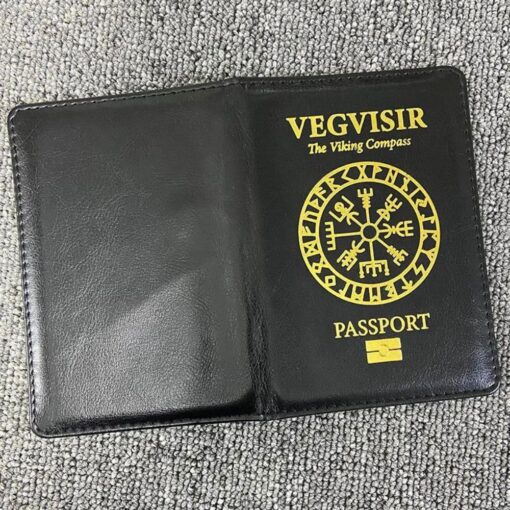 Vegvisir The Viking Compass Passport Cover - Image 4