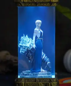 Alternative view of Queen Marika the Eternal & Maliketh the Black Blade Elden Ring Lamp