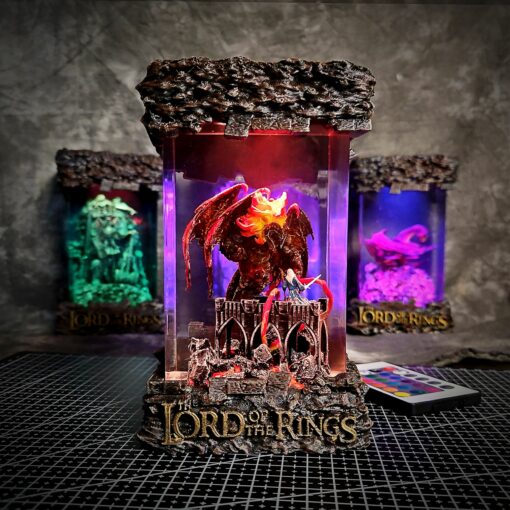 Balrog vs Gandalf - The Lord of the Rings Lamp