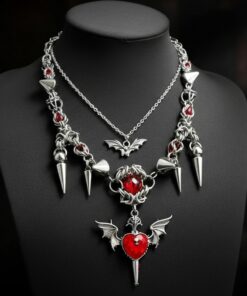 Vampire Heart Gothic Necklace