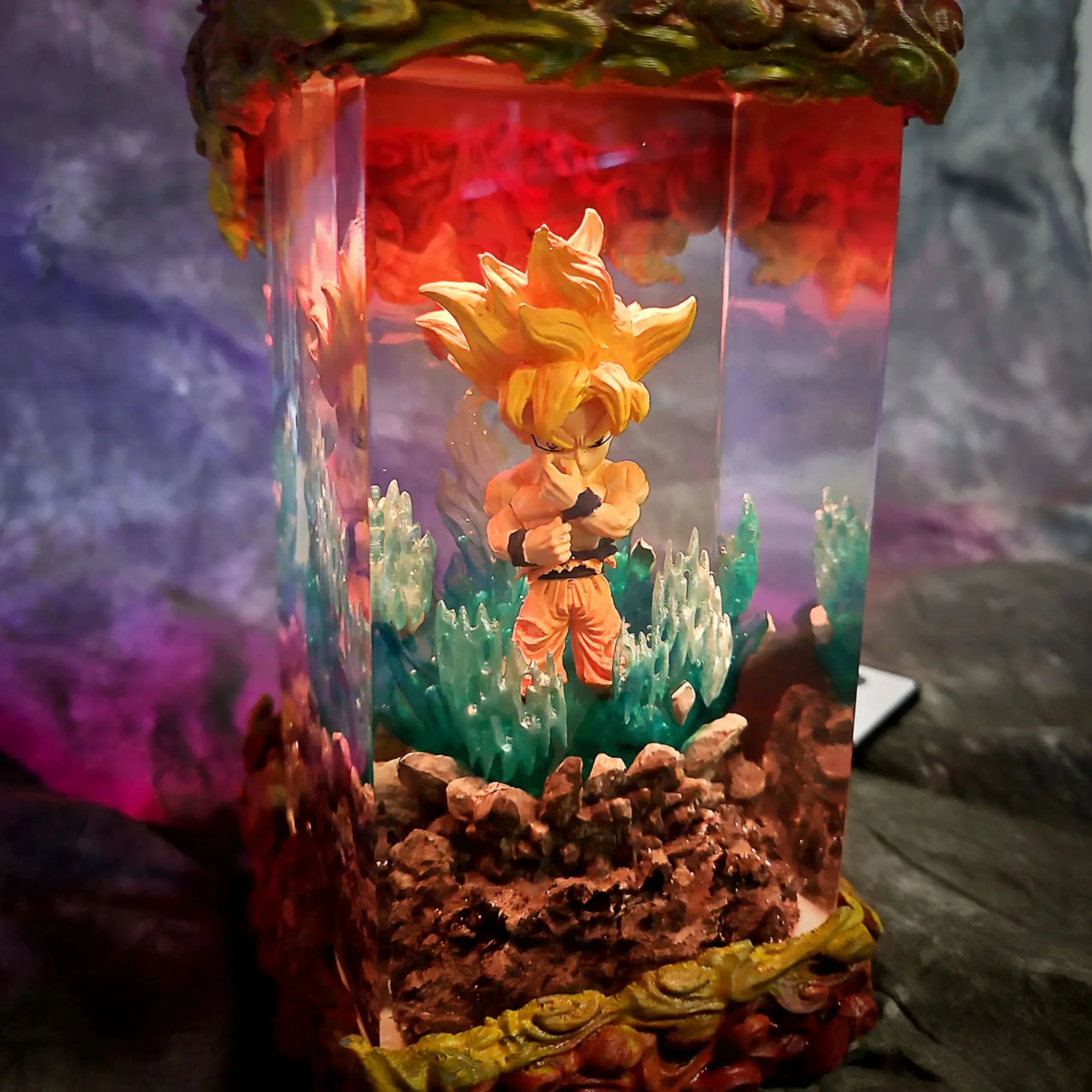 Figurine Dragon Ball Z – Son Goku Super Saiyan Translucide – Leblon-Delienne N°82/2500