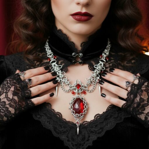 Gothic Dark Queen Necklaces - Image 3