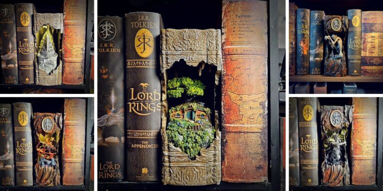 Exploring The Lord of the Rings Book Nook Collection: Immersive Tolkien-Inspired Shelf Wonders