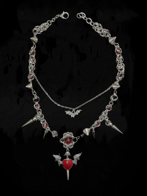 Vampire Heart Gothic Necklace - Image 2