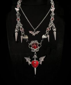 Vampire Heart Gothic Necklace