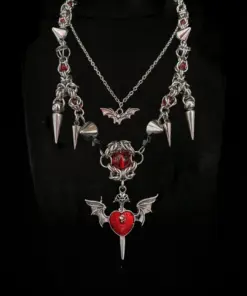 Vampire Heart Gothic Necklace