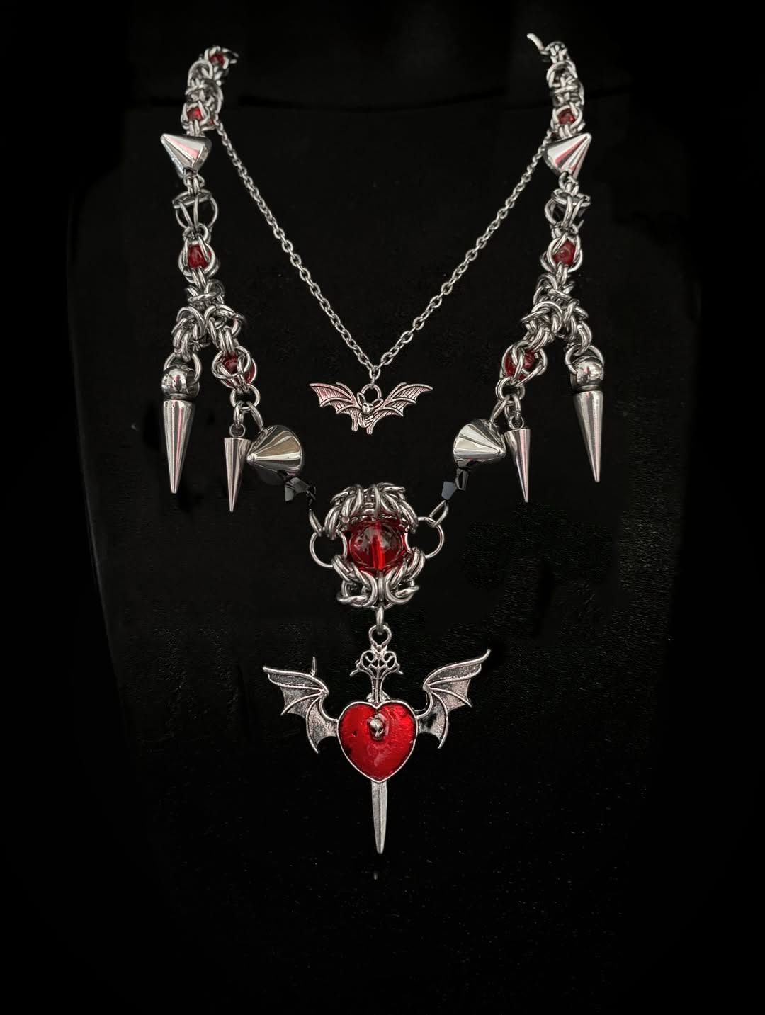 Vampire Heart Gothic Necklace