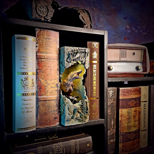 Tyrannosaurus Rex (T-Rex) Book Nook - Jurassic World - Image 6