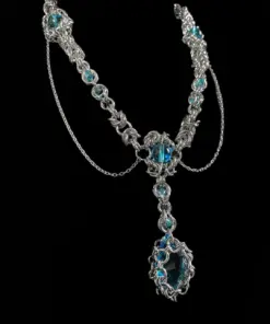 Aqua Sovereign Elven Chain Necklace - Image 4