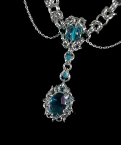 Aqua Sovereign Elven Chain Necklace - Image 3