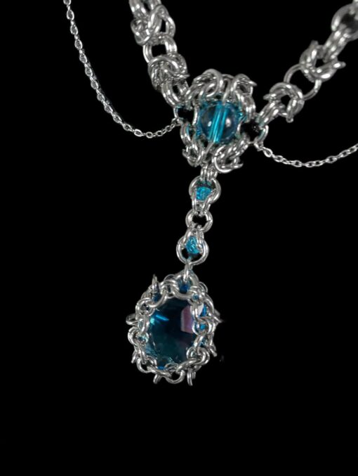 Aqua Sovereign Elven Chain Necklace - Image 2