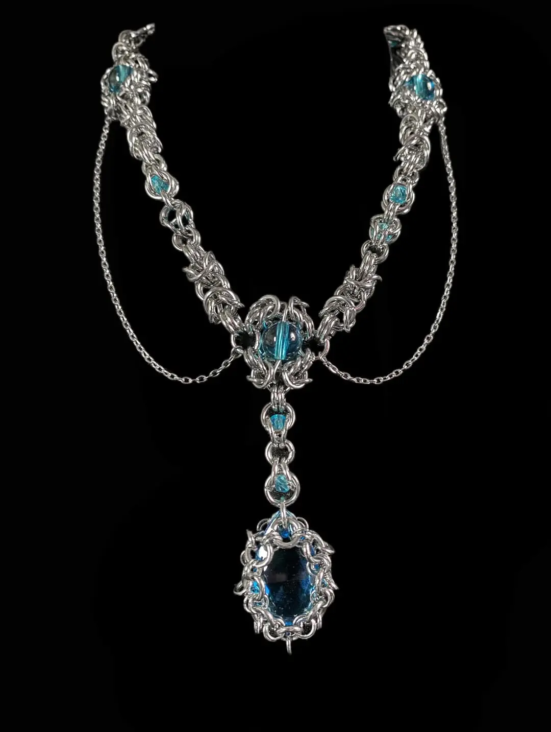 Aqua Sovereign Elven Chain Necklace