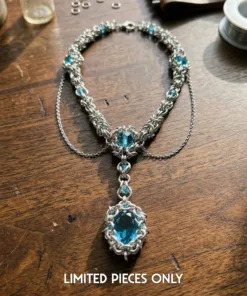 Aqua Sovereign Elven Chain Necklace - Image 5