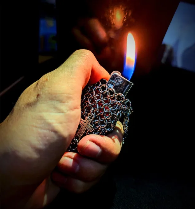 Crusader Chainmail Lighter Case - Gothic Armour - Image 3