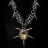 Gothic Solar Spike Chainmail Pendant