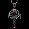 Crimson Blood Sigil Handmade Gothic Chainmaille Earrings — Handmade Gothic Earrings, Stainless Steel, Dark Silver, Grizz Studio