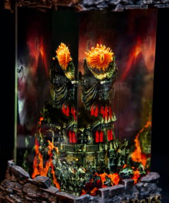 Alternative view of Dark Eye Obsidian Tower - The Lord of the Rings Lamp