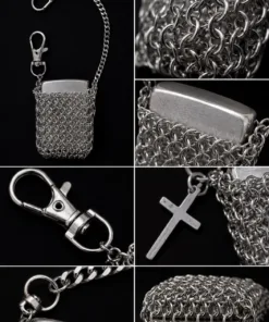 Handcrafted Chainmail Case for Standard Flip-Top Lighters — Grizz Studio
