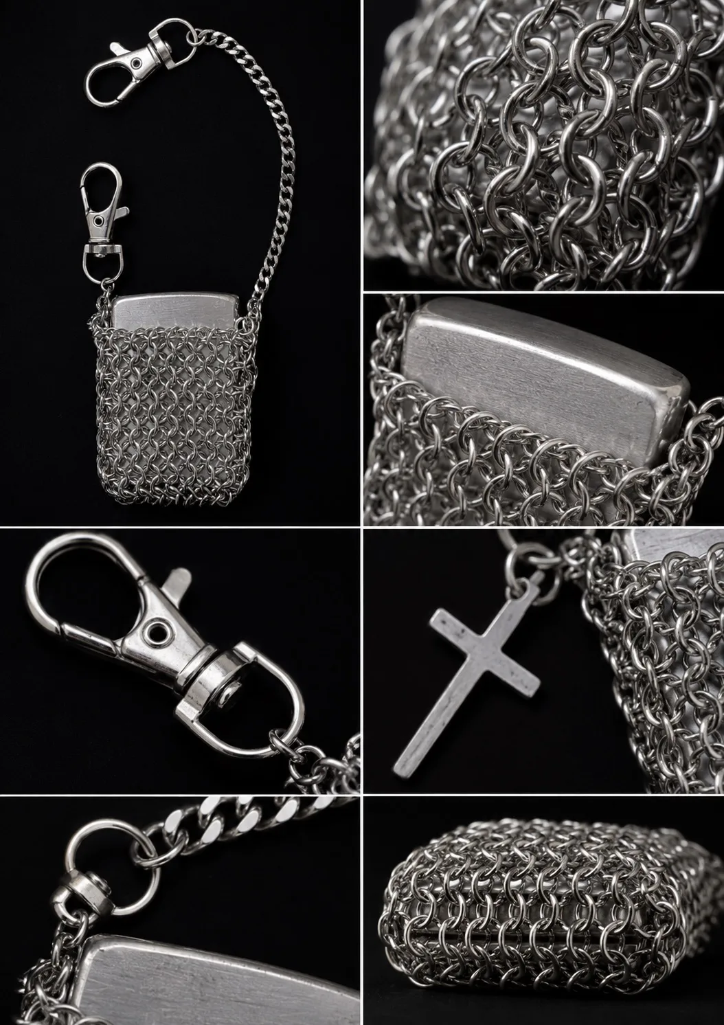 Handcrafted Chainmail Case for Standard Flip-Top Lighters — Grizz Studio