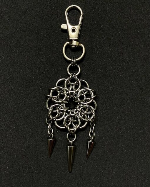 Abyss Sigil Chainmail Spike Keychain - Image 2