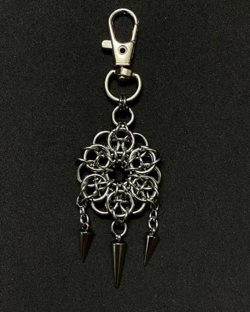 Abyss Sigil Chainmail Spike Keychain