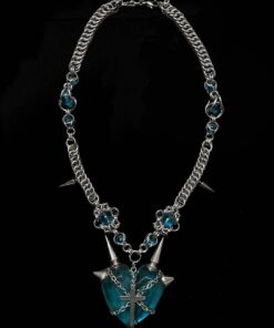 Aether Spikeheart Chainmail Necklace
