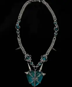 Aether Spikeheart Chainmail Necklace