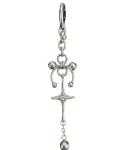 Alternative view of Arc Sigil Chain Drop Earring