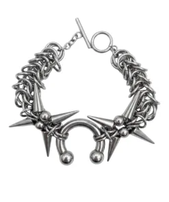 C-Sigil Spike Chainmail Bracelet