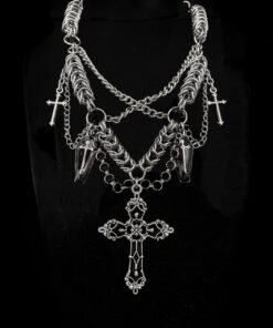 Alternative view of Cathedral Emblem Chainmail Necklace