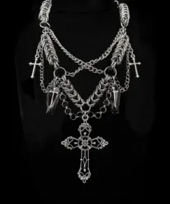 Alternative view of Cathedral Emblem Chainmail Necklace