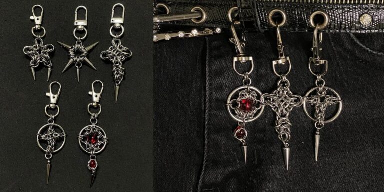 Midnight Forge: the new gothic chainmail keychain collection from Grizz Studio