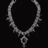 Obsidian Emblem Chainmail Necklace