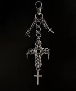 Sanctum Thorn Gothic Chainmail Emblem Keychain