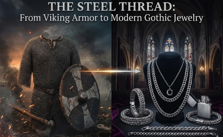 The Steel Thread of History: From Viking Battlefields to Modern Gothic Statement Jewelry