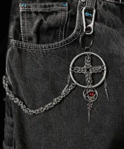 Crimson Nexus Orb Chainmail Keychain - Image 6
