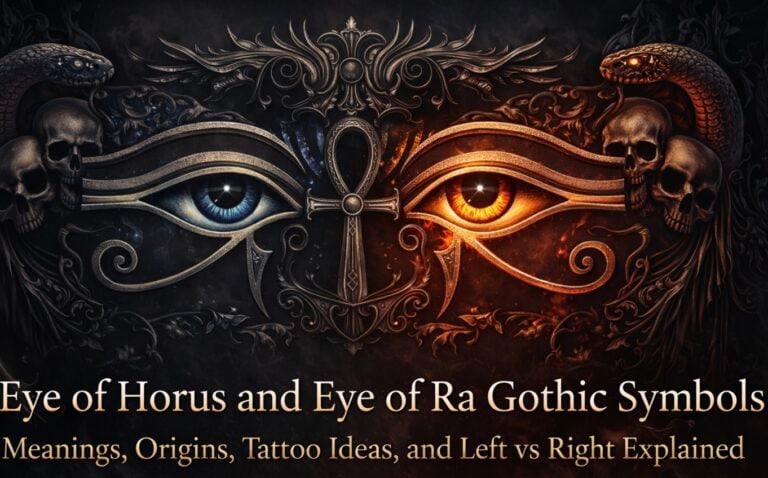 Eye of Horus and Eye of Ra Gothic Symbols: Meanings, Origins, Tattoo Ideas, and Left vs Right Explained