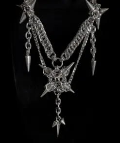Alternative view of Starlance Spiked Chain Necklace