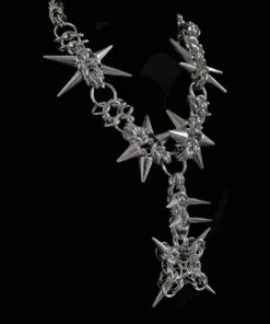 Thornfall Spire Chainmail Y Necklace - Image 3