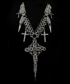 Alternative view of Vesper Spire Drape Chainmail Necklace
