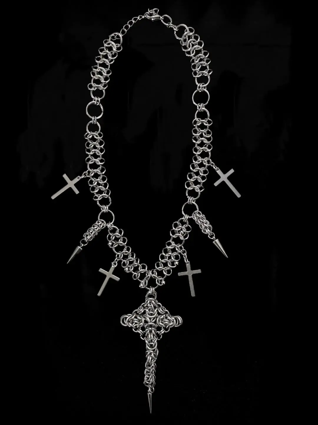 Vesper Spire Drape Chainmail Necklace
